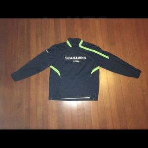 Seattle Seahawks Jacket Windbreaker Quarter-zip XL